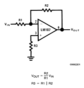 Figure 1. Inverting Amplifier