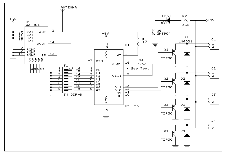 The circuit diagram for the 