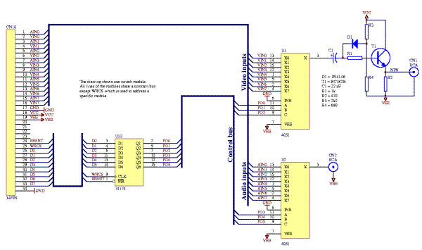 Audio-video switch circuit