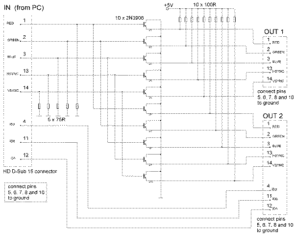 Monitor Splitter circuit