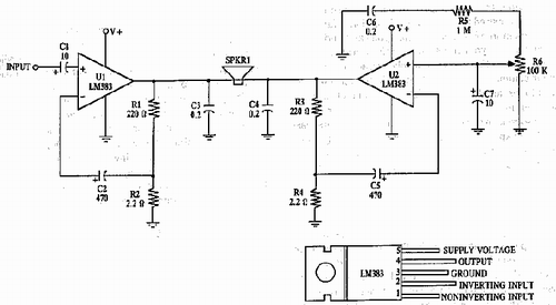 16 Watt Amplifier circuit