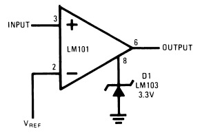 Figure 1. Comparator for driving DTL and TTL integrated circuits