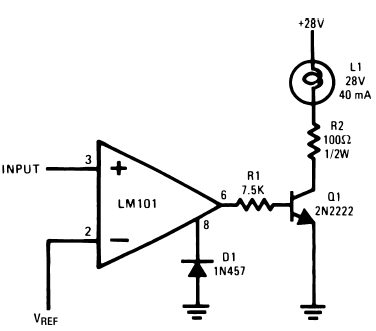 Figure 2. Comparator and Lamp Driver