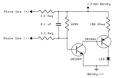 Telephone In-Use Indicator circuit
