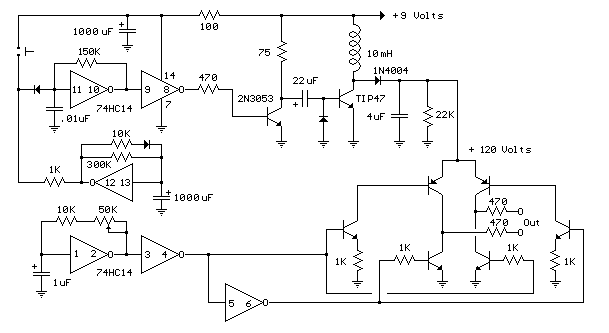 Telephone Ring Generator Using Switching Supply circuit