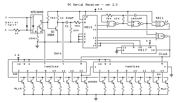 PC Serial Port Receiver circuit